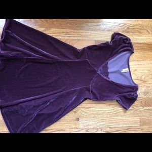 Nordstrom cute purple velvet dress